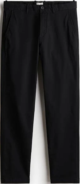 Men's soft black chinos